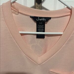 Justify Women's Pink Sweat shirt